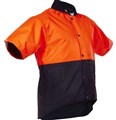 Caution  DO Hi Vis Short Sleeve Oilskin Vest