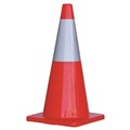 Orange Traffic Cone With Reflective Strip