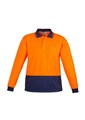 Unisex Hi Vis Basic Spliced LS Polo
