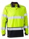 Taped Hi Vis Polyester Mesh Polo Long Sleeve
