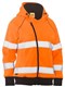Womens Taped Hi Vis Fleece Hoodie