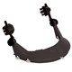 Hard Hat Browguard With Earmuff Attachment Black