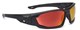 MERCURO Grey  Black Temples Red Flash Polarised Lens